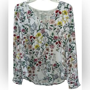 Loft Ladies Floral Blouse, medium